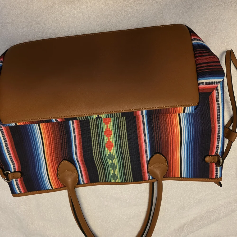 Colorful Striped Tote Bag - Picture 12 of 16